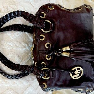 Michael Kors Brown Leather Tote Bag